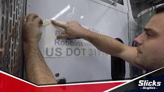 How To Install Truck Lettering  Slicks Graphics [upl. by Eirol883]