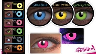 lentes de contacto UV glow Brillan [upl. by Ymaj41]