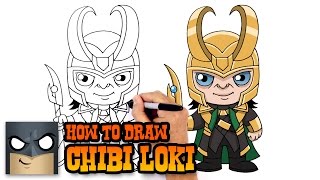 How to Draw Loki  The Avengers [upl. by Brottman]