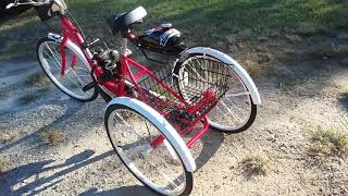 My motorized kent 3 wheel bicycle [upl. by Eniwtna]