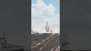 Su30 Performs Carrier Landing with a Cobra Maneuver [upl. by Ahsikym]