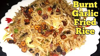 Burnt Garlic Fried Rice Recipe  Chinese Main Course Recipe  Easy amp Quick Fried Rice recipe [upl. by Konstance]