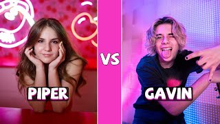 Piper Rockelle Vs Gavin Magnus TikTok Dances Compilation [upl. by Eenad]