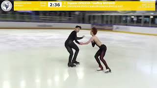 Evgeniia LoparevaGeoffrey Brissaud FD Masters de Patinage 2024 [upl. by Bocyaj]