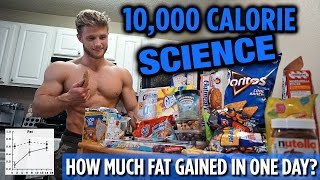 10000 Calorie Challenge SCIENCE Explained  How Much Fat Gained in One Day [upl. by Sirotek199]