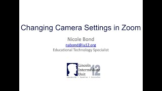 Changing Camera Settings in Zoom [upl. by Radloff490]