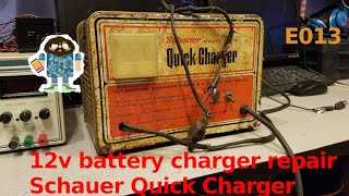 12v Battery Charger Repair Schauer Quick Charger F5612 [upl. by Yeargain735]