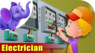 Electrician  Rhymes on Profession [upl. by Ynhoj]