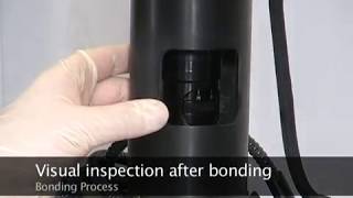 Thermosonic bonding of flip chip  Finetech bonder [upl. by Cohbert]