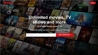 NETFLIX Clone using HTML and CSS  Full Website [upl. by Nerrad]