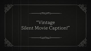 Editable Vintage Silent Movie Caption Title  Premiere Pro Template [upl. by Maighdiln]