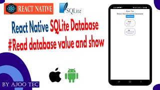 React native SQLite Database  in Hindi [upl. by Nailuj]