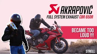 Honda CBR 650R Full System Akrapovic  My Usage Review [upl. by Wixted426]