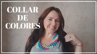 Collar de macrame con varios colores collar de verano 2018 [upl. by Sine]