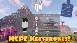 Minecraft Bedrock Keystrokes for Mobile DMOD Client Update Keystrokes and Godly UI [upl. by Akzseinga]