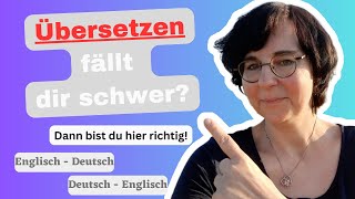 Übersetzen lernen  Deutsch  Englisch Englisch  Deutsch translate nachhilfe englisch [upl. by Narmi]