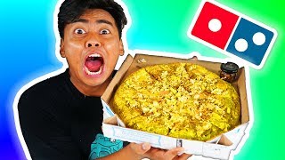 Ordering The Golden Pizza From Domino’s Secret Menu [upl. by Ainitsirhc]