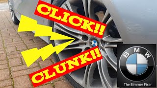 BMW Clunking  Clicking Noise when braking SOLVED [upl. by Ahseuqal863]