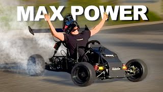 Insane Electric GoKart at Full Power  NEW Headquarters [upl. by Iruy]