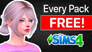 How I Got EVERY Sims 4 PACK for FREE WORKS INSTANTLY [upl. by Lion]