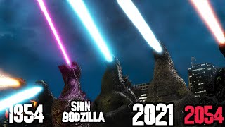 Evolution of GODZILLAS ATOMIC BREATH 195420252055 [upl. by Arst769]