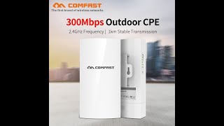 Comfast CFE130N V2 Wireless Outdoor CPE setup tagalog [upl. by Annaya]