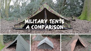 Military Tents a Comparison  Dutch Army  Polish Lavvu  French F1  Hungarian Zeltbahn [upl. by Aihsemaj124]