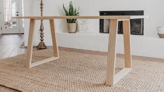 DIY Modern Dining Table  Woodbrew [upl. by Leamsi]