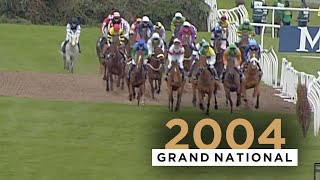 AMERBLEIGH HOUSE WINS 2004 GRAND NATIONAL AT AINTREE IN DRAMATIC FINISH [upl. by Yspyg387]