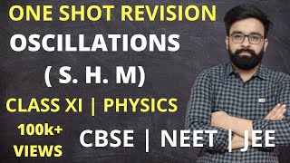 One Shot Revision  Oscillations  SHM  Class 11th Physics  CBSE  JEE  NEET [upl. by Nonnarb]