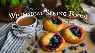 Whimsical Spring Recipes Deviled Eggs Blueberry Vatrushka 🫐 Cozy Country Living ASMR [upl. by Samp408]