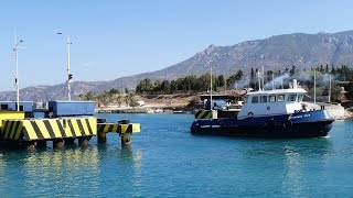 Submersible Bridge at Corinth Canal Greece [upl. by Butler775]