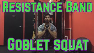 Kettlebell Resistance Band Goblet Squat [upl. by Atem]