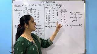 Maximization Unbalanced Assignment Problem mathematics education commerce 12thclass [upl. by Gnak]