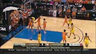 Andraya Carter Defense vs Maryland NCAA Tournament [upl. by Kynthia]