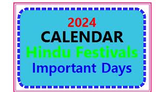 2024 Calendar  Calendar 2024  Calendar Festivals 2024  Calendar Holidays 2024 Calendar full 2024 [upl. by Schargel112]