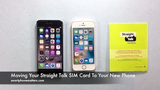 Moving Your Straight Talk SIM Card To Your New Phone [upl. by Eilram]