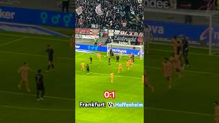 Frankfurt vs Hoffenheim 🦅01 ☹️ sge eintrachtfrankfurt eintracht hoffenheim bundesliga sge [upl. by Sukram643]