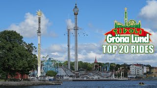 Top 20 Rides at Grona Lund [upl. by Sirama234]