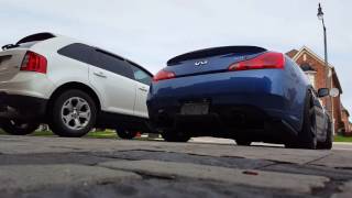 Test pipes  Muffler delete on G37s [upl. by Nahsaj168]