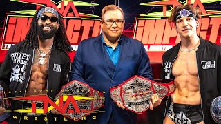 Revealing the NEW TNA World Tag Team Championships [upl. by Alarice]