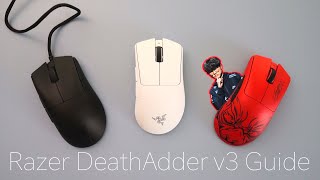 Razer Deathadder v3 Guide Wired Pro Faker Edition [upl. by Atived]