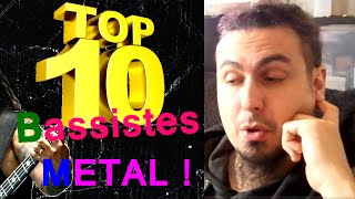 Mon Top 10 BASSISTES metal  Et le vôtre [upl. by Nelia]