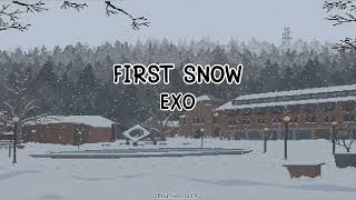 EXO  첫 눈 The First Snow Lyrics English Translate [upl. by Windzer]