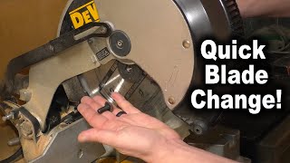 How to change the blade on a miter saw [upl. by Dona652]