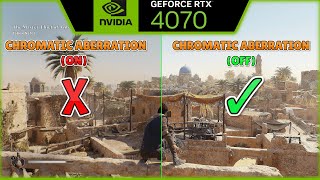 AC MIRAGE  CHROMATIC ABERRATION ON VS OFF [upl. by Hooker95]