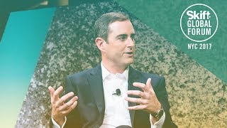 InterContinental Hotels Group CEO Keith Barr at Skift Global Forum 2017 [upl. by Nlycaj]