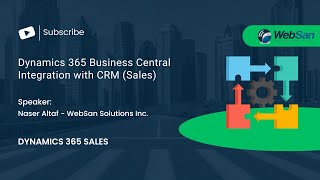 Dynamics 365 Business Central Integration with CRM Sales [upl. by Edaj]