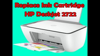 How to Install Replacement Ink Cartridges in The HP Deskjet 2722 in WIFI Printer [upl. by Tound]