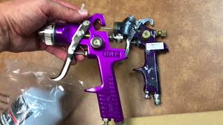 Harbor Freight Purple Gun modification from 14 mm to 2 mm in order to spray primer [upl. by Mann910]